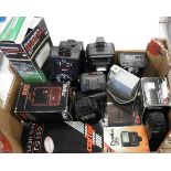 BOX OF CAMERA FLASH UNITS