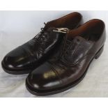 OFFICERS BROWN LEATHER SHOES BY SANDERS SIZE 8