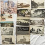 POSTCARDS - 13 FOREIGN & ENGHIEN BOOK