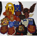 QTY OF EMBROIDERED CLOTH SPORTING BADGES