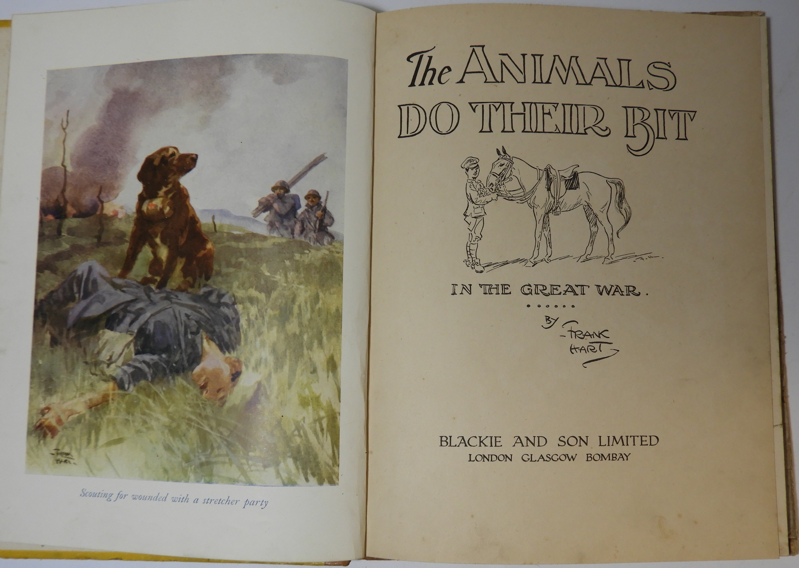 WW1 BOOK 'THE ANIMALS DO THEIR BIT' WRITTEN & ILLUSTRATED BY FRANK HART - Image 2 of 2