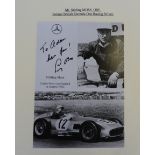 AUTOGRAPHS - STIRLING MOSS OBE