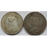 COINS - 1887 & 1889 CROWNS (2)