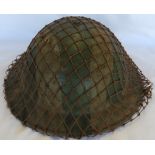 BRITISH MK II HELMET DESERT CAMOUFLAGE & NET