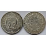 COINS - 1887 & 1916 HALFCROWNS (2)