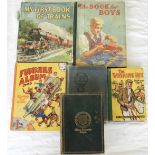 6 VARIOUS BOOKS INC KRAG THE KOOTENAY RAM, WIGAN GRAMMAR SCHOOL, FUNNIES ALBUM 1948 ETC