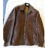 BELSTAFF LEATHER MOTORCYCLE JACKET 40'