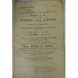 SALES PARTICULARS 13/7/1916 TO INCLUDE ALLACOTT, DIPPER MILL FARM, HENSCOTT, HIGHER & LOWER