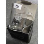 BOXED 1988 ESSO CENTENARY GLASS TANKARD