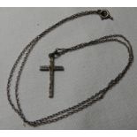 SILVER CRUCIFIX ON CHAIN