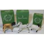 BESWICK JERSEY CALF, GREY FOAL & BLACK FACE LAMB (BOXES)