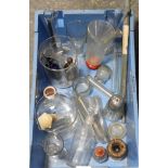 QTY OF LAB BEAKERS, TEST TUBES, BOTTLES ETC