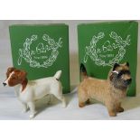 BESWICK JACK RUSSEL & CAIRN TERRIER (BOXES)