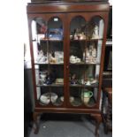 MAHOGANY DISPLAY CABINET