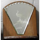 ETCHED FAN TABLE MIRROR