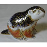 ROYAL CROWN DERBY PAPERWEIGHT - RIVERBANK BEAVER LTD ED 4323/5000