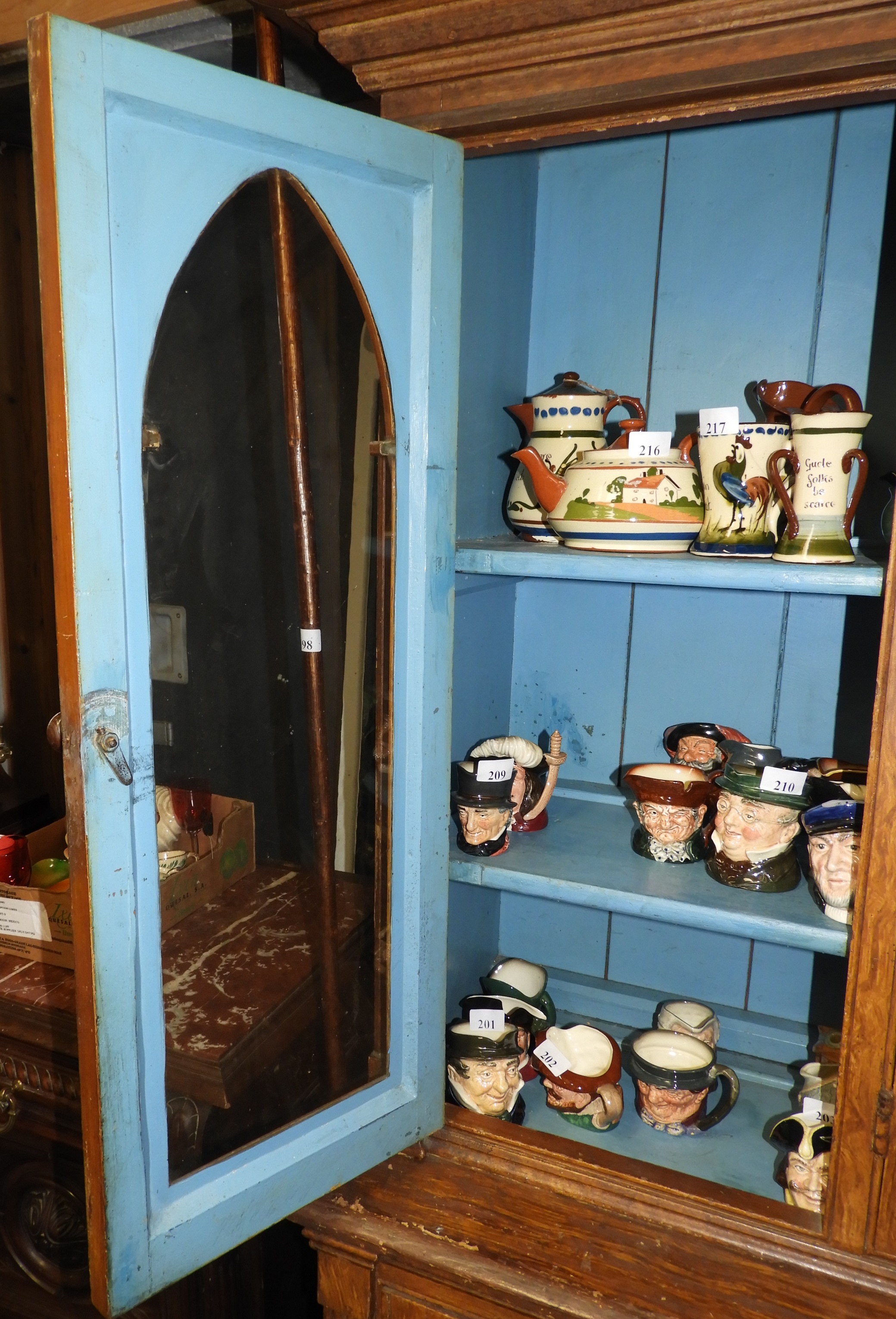 COUNTRY STAINED PINE KITCHEN DRESSER - Image 9 of 9