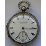 SILVER CASED POCKET WATCH S.G.ARTHURS NORTHAMPTON