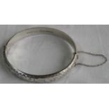 SILVER ETCHED BANGLE 12.7g