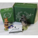 BESWICK 2 PROM PIGS & MILLENIUM PLAQUE (2 BOXES)