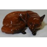 BESWICK RECLINING FOX 1917