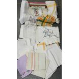 BOX OF TABLE LINEN