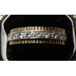 9CT GOLD WHITE STONE ETERNITY RING