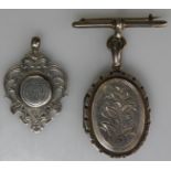 SILVER PENDANT & LOCKET 19.1g