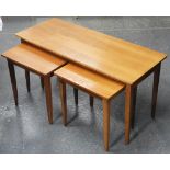 TEAK NEST OF 3 COFFEE TABLES BY REYNOLDS OF LUDLOW