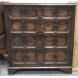 OAK CHEST OF 5 DRAWERS