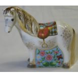 ROYAL CROWN DERBY PAPERWEIGHT - SHETLAND PONY EXCLUSIVE TO VISITORS CENTRE 2006 NO.384/450