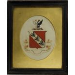 FRAMED COAT OF ARMS - AVI NUMERANTUR AVORUM