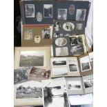 BOX OF OLD PHOTOGRAPH ALBUMS