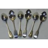 6 SILVER TEASPOONS 132.5G