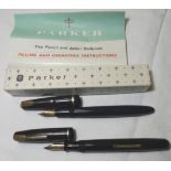 PARKER VICTORY BOXED FOUNTAIN PEN & WATERMANS FOUNTAIN PEN