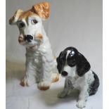 2 SYLVAC DOGS - SPANIEL 18 + TERRIER DOG 1379