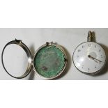 SILVER PAIR CASED POCKET WATCH SUPPLIED BY W.M. SHORT HOLSWORTHY