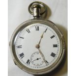 SILVER POCKET WATCH WALTHAM WATCH CO