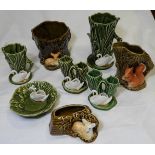 5 SYLVAC RIVERSIDE RANGE SWAN ADORNED SPILL VASES & PIN DISH + SQUIRREL POSY VASE 4233 + 2 BAMBI