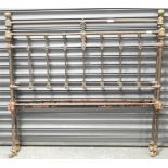 4FT BRASS & CAST IRON BED ENDS
