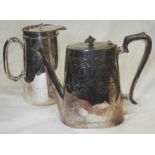 EPNS COFFEE POT & HOT WATER JUG