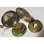 SILVER CASED POCKET WATCH T.R. RUSSELL No 71756