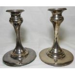 SILVER PAIR CANDLESTICKS 6'T