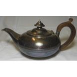 GEORGIAN SILVER TEAPOT BY R EMES & E BARNARD 1820 LONDON 442G