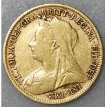 COINS - 1900 HALF SOVEREIGN