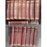 BOOKS - CHARLES DICKENS 16 LEATHER BOUND