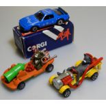 BOXED CORGI PONTIAC FIREBIRD + CORGI TOM & JERRY CARS