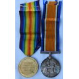 MEDALS - WORLD WAR ONE PAIR TO 145845 A.CPL H.N WYNES R.A.M.C WITH BOX