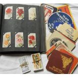 CIGARETTE CARD ALBUM SPARSE, TEACARDS & BEER MATS