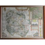 JOHN SPEED MAP HEREFORD (FRAMED)